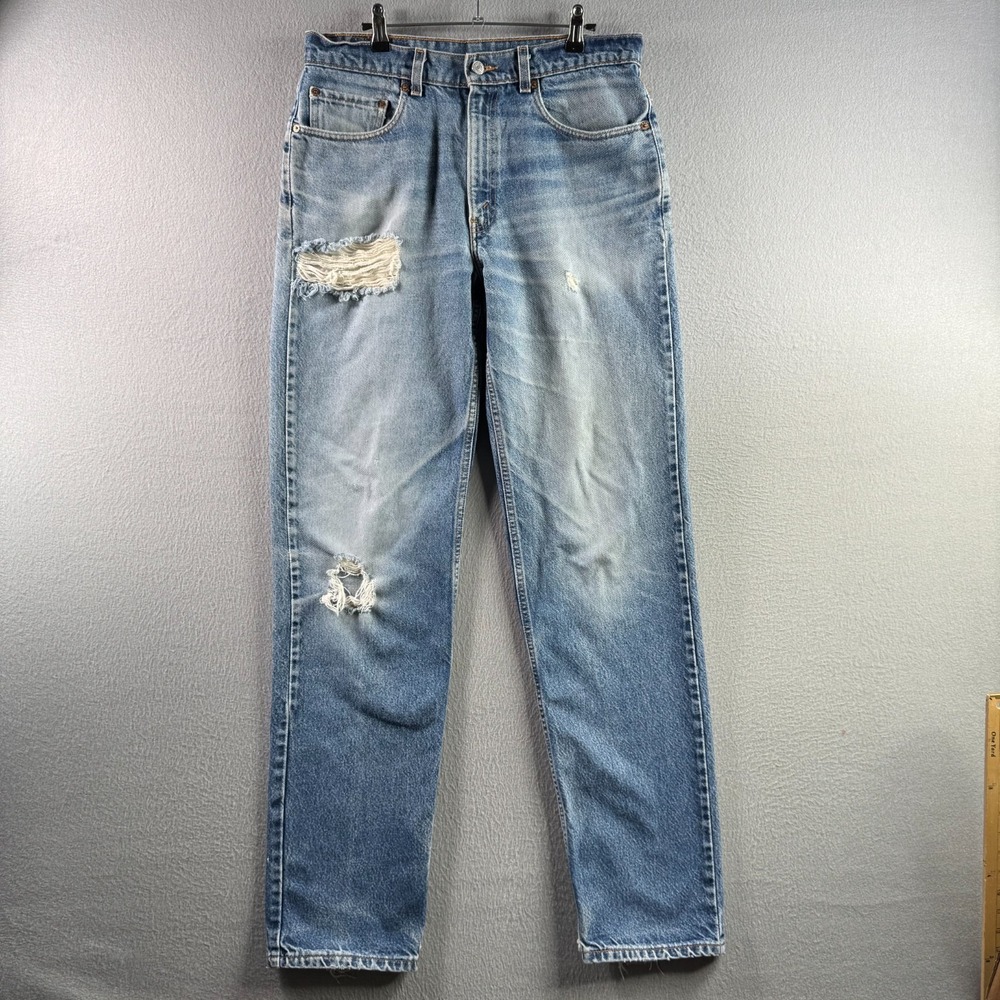 Vintage Levis Jeans Mens 33x36 (Fits 33x35) 550 Relaxed Tapered 90s Distressed